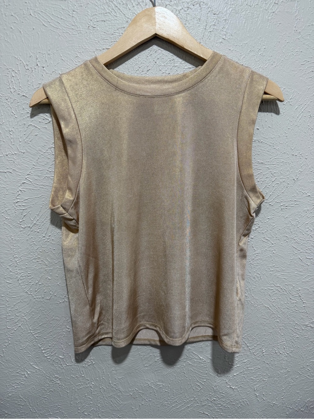 Bailey 44 Metallic Beige Tank Top